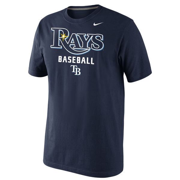 MLB Men Tampa Bay Rays Nike Home Practice TShirt  Navy->mlb t-shirts->Sports Accessory